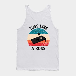 Cornhole: Toss Like A Boss Tank Top